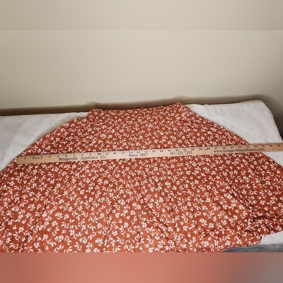 NWOT The General Good Strappy Brushed Knit Dress Rust Orange and White S… - Picture 9 of 14